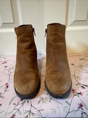 Clarks Brown Suede Ankle Boots